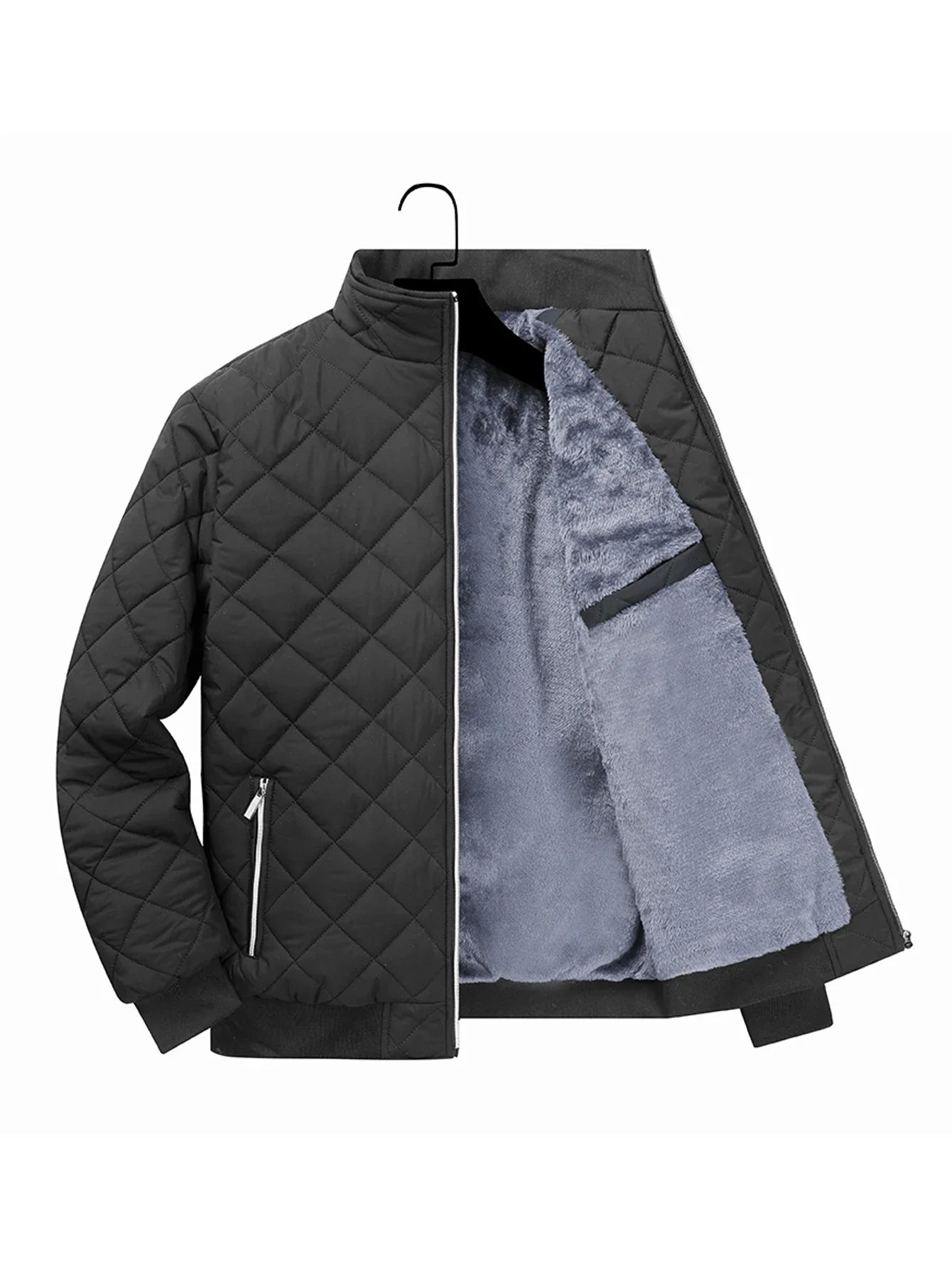 Herren Fleece Steppjacke | Lässig