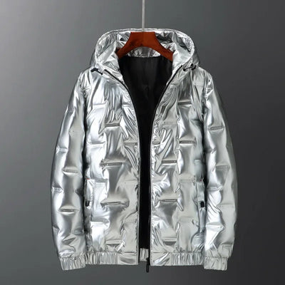 Herren Winter Daunenjacke | mit Kapuze