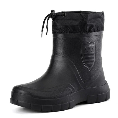 Herren Gefütterte Gummistiefel | Schwarz