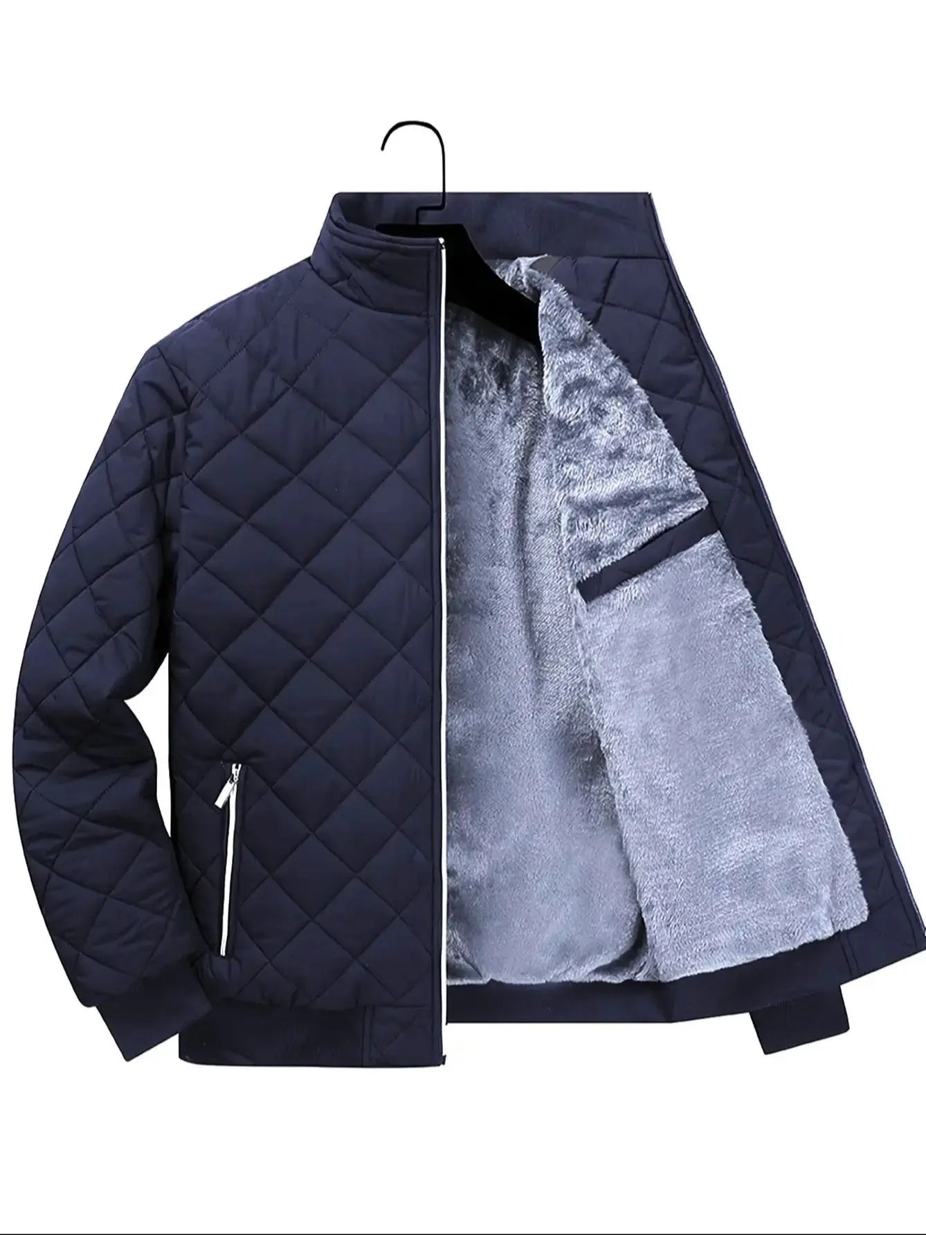 Herren Fleece Steppjacke | Lässig