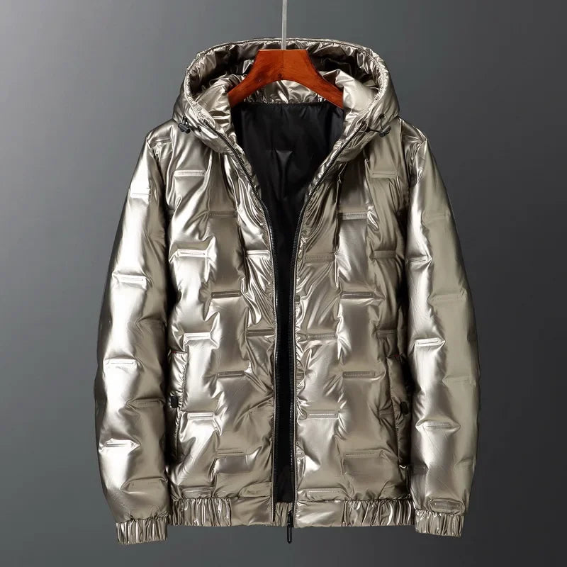 Herren Winter Daunenjacke | mit Kapuze