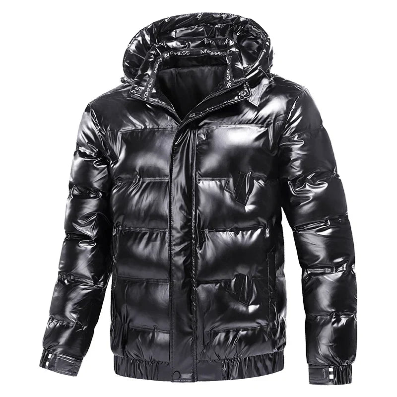 Stylische Herren Daunenjacke mit Kapuze | Winter