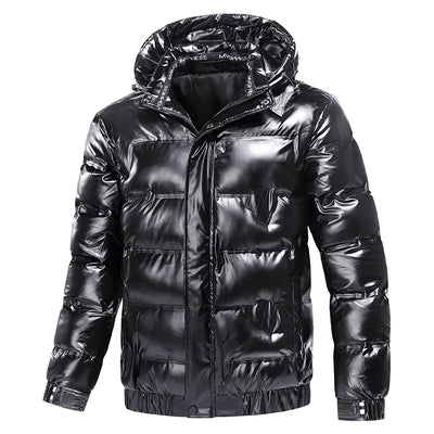 Stylische Herren Daunenjacke mit Kapuze | Winter