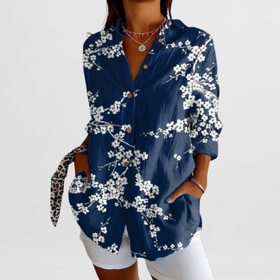 Philine – Locker geschnittene Printbluse