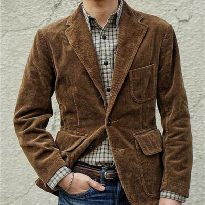 Cordjacke Mit Vordertaschen Für Herren | Winter