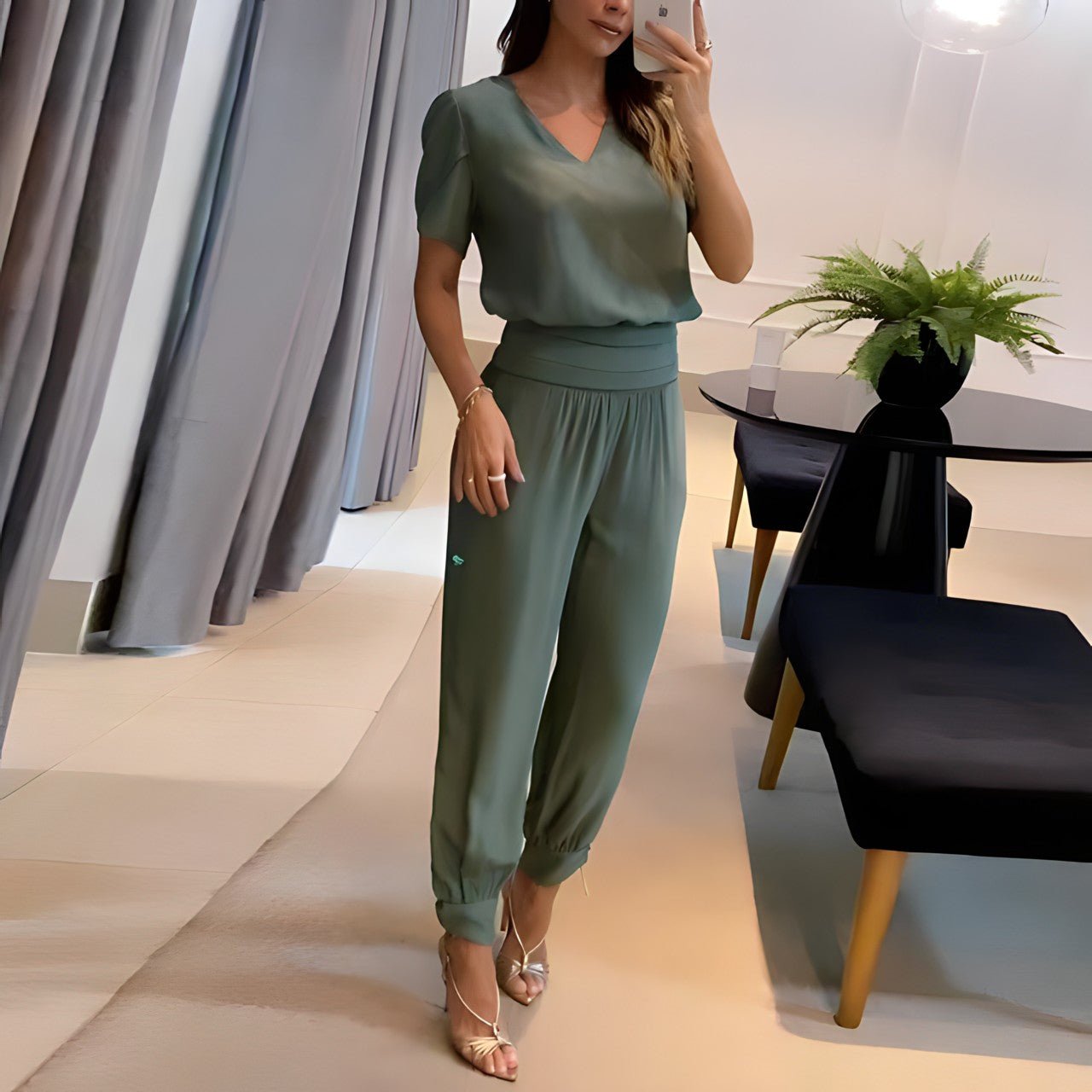Damen Bluse &amp; Hose Set