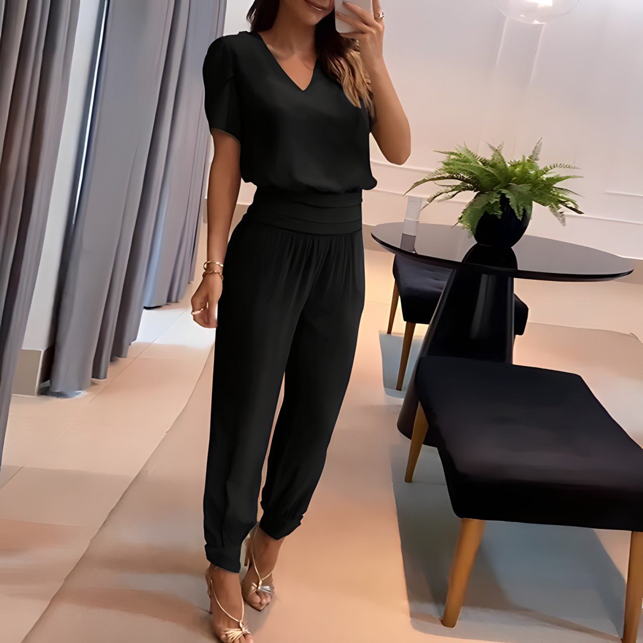 Damen Bluse &amp; Hose Set