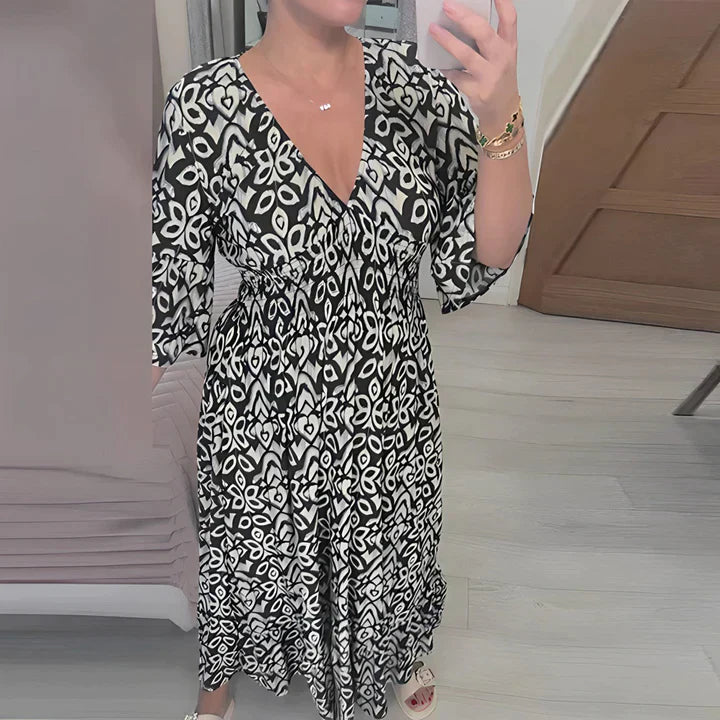 Frieda | Luftiges Sommerkleid mit V-Ausschnitt