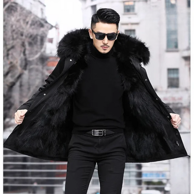 Warmer Parka Mit Kapuze Für Herren | Winter