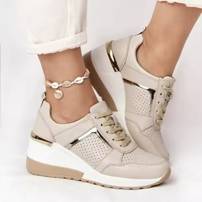 Pia – Schnürsneaker mit Keilsohle