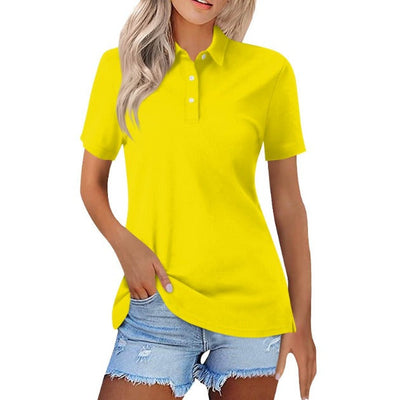 Priscella – Klassisches Polo-Top mit Knöpfen