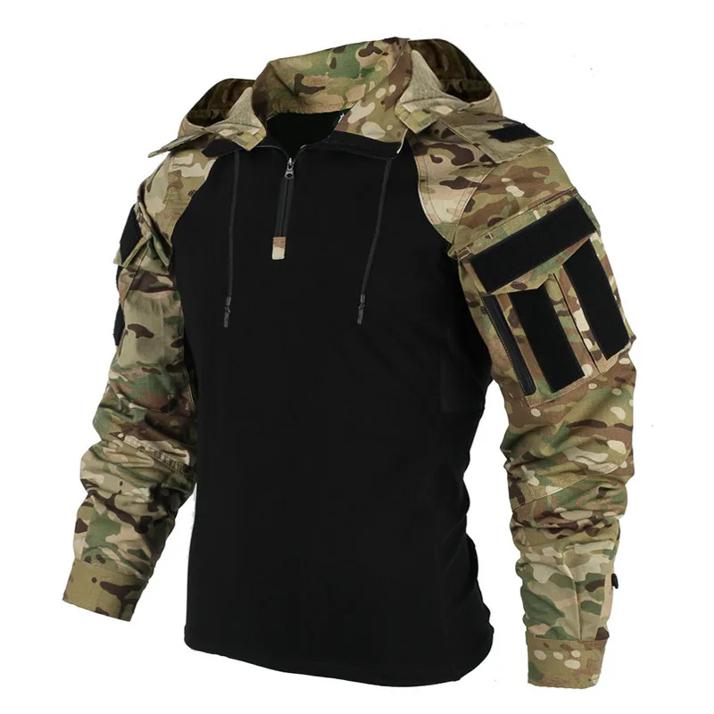 Taktische Softshell Jacke für Herren | Mit Kapuze